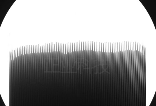 XRAY檢測設(shè)備對疊片電池檢測的效果圖