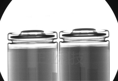 XRAY檢測設(shè)備對圓柱電池檢測的效果圖